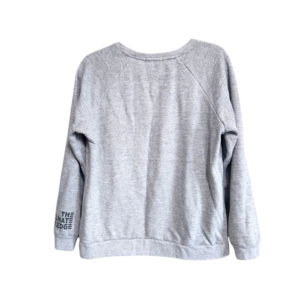 MARINE LAYER GRAPHIC SWEATSHIRT THE CLIMATE PLEDGE  GRAY SOFT FLEECE  SIZE XL - Picture 2 of 8